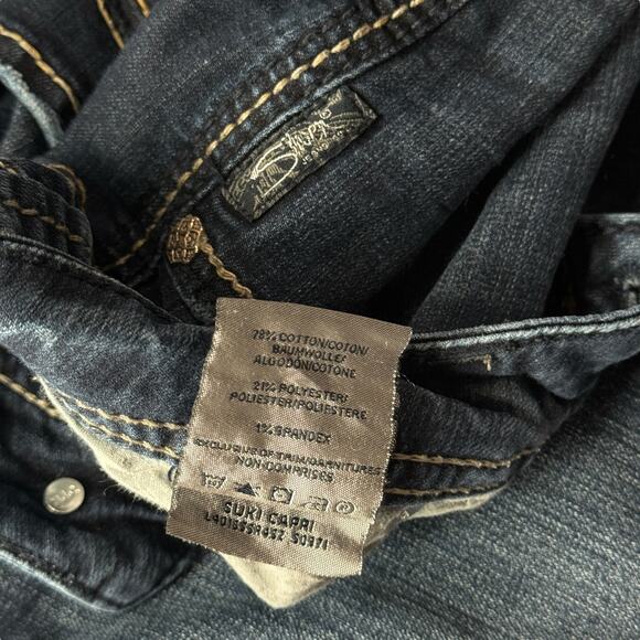 Silver Suki Capri Jeans Women's SZ 29 Blue Everyday Comfort Weekend Y2K Cropped - Picture 9 of 10